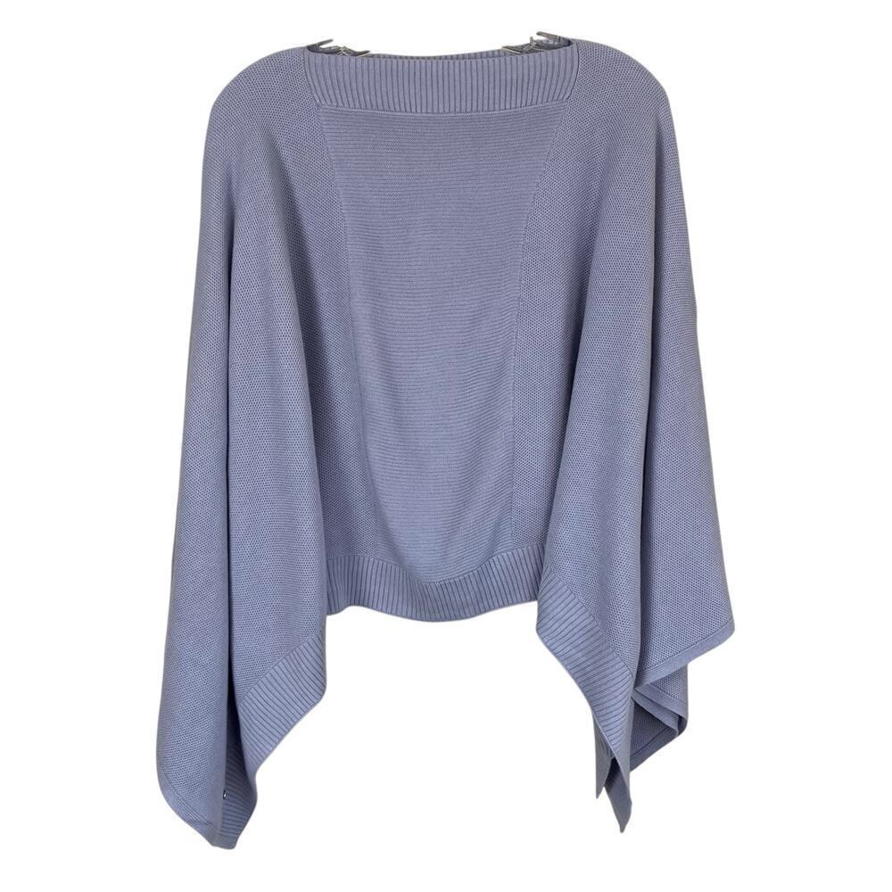 Lululemon Forward Flow Cape Poncho Scraf Silver Fox/A. White Sweater Fabric - Picture 4 of 16